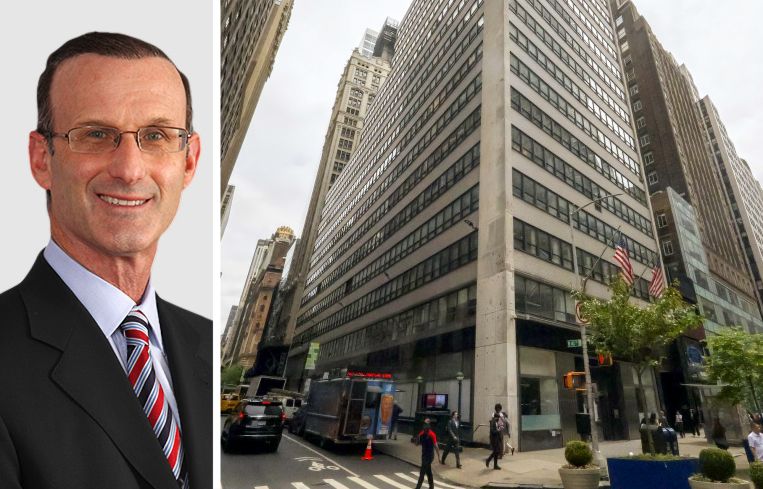 Cresa's Peter Sabesan and 1430 Broadway.