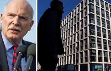 D.C. Council Chairman Phil Mendelson and apartment buildings in Washington, D.C.