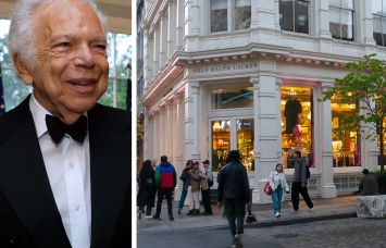 Fashion designer Ralph Lauren and 109 Prince Street.