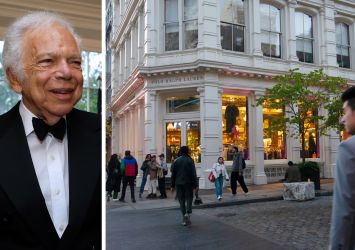 Fashion designer Ralph Lauren and 109 Prince Street.