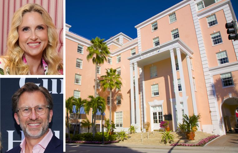 Colony Hotel owners Sarah and Andrew Wetenhall and the Colony Hotel, Palm Beach, Fla.