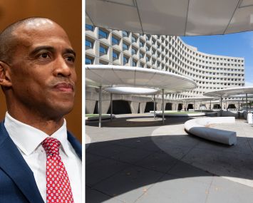 Secretary of Housing and Urban Development Scott Turner and Robert C. Weaver Federal Building in Washington, D.C.