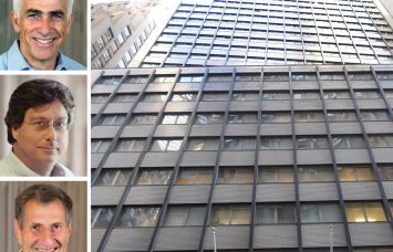 CIM Group's Shaul Kuba, Richard Ressler and Avi Shemesh, and 5 Hanover Square.