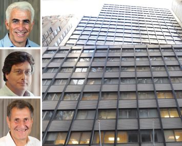 CIM Group's Shaul Kuba, Richard Ressler and Avi Shemesh, and 5 Hanover Square.