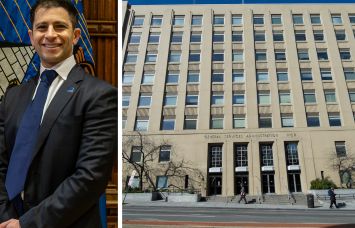 GSA Administrator Stephen Elhikian and 301 Seventh Street SW, Washington, D.C.
