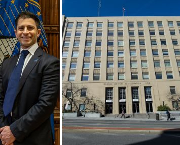 GSA Administrator Stephen Elhikian and 301 Seventh Street SW, Washington, D.C.