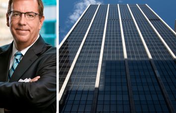 SL Green's Steve Durels and 1185 Avenue of the Americas.