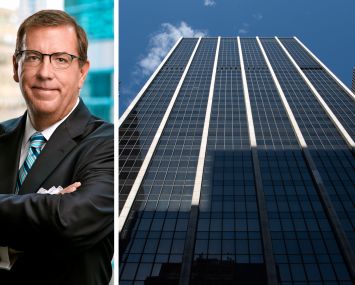 SL Green's Steve Durels and 1185 Avenue of the Americas.