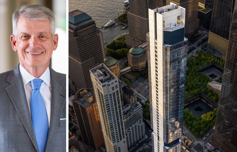 Fortress's Tim Sloan and The Greenwich by Rafael Viñoly project in Lower Manhattan.