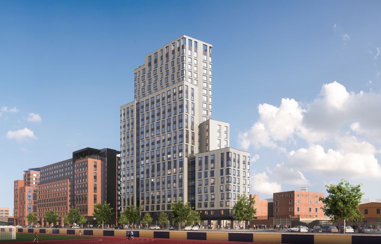 Rendering of La Central in the Bronx