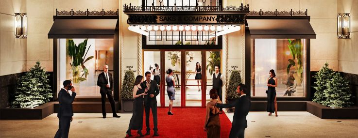 A rendering of the Saks Fifth Avenue casino.