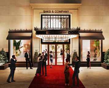 A rendering of the Saks Fifth Avenue casino.