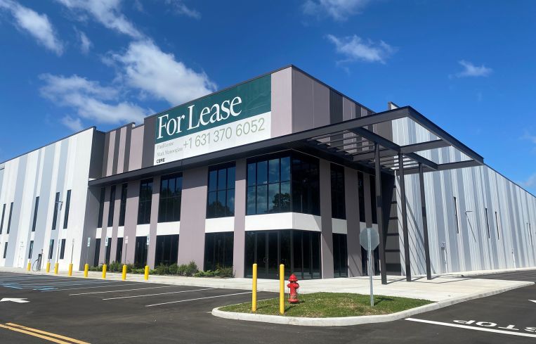 A warehouse north on Long Island, N.Y., is advertised for lease.
