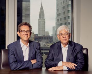 Dan Berman (left) and Jay Neveloff at Kramer Levin's 1177 Avenue of the Americas offices.