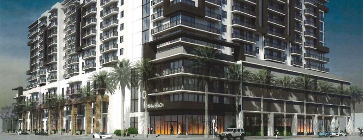 A rendering of 101 Dania Beach.