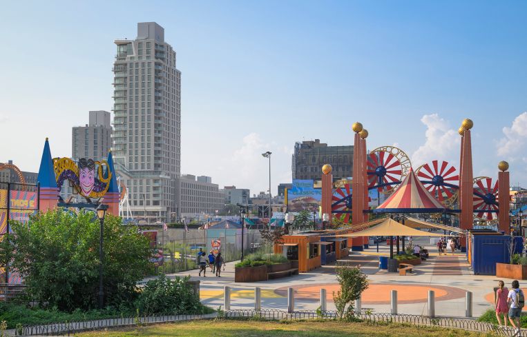 1515 Surf sits directly across from the Coney Island Boardwalk.
