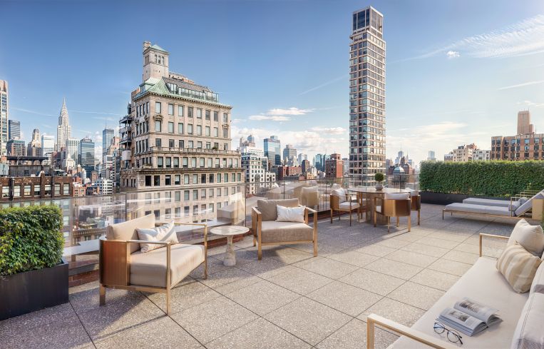 The Armorie penthouse will feature its own private terrace.