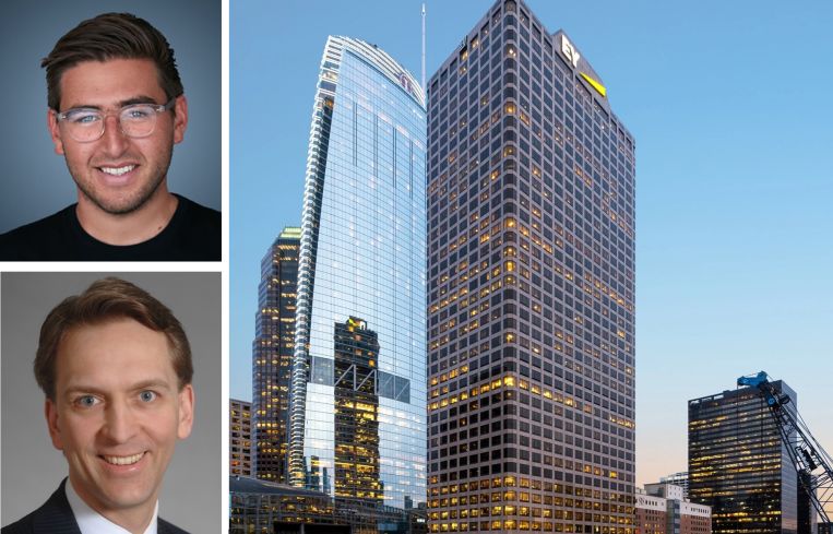 Adam Rubin of Carolwood, Bruce Flatt of Brookfield, and EY Plaza, Los Angeles.