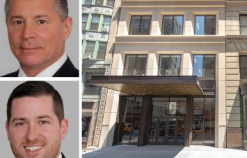 Cushman & Wakefield's Alan Schmerzler and Sean Moran, and 122 Fifth Avenue.