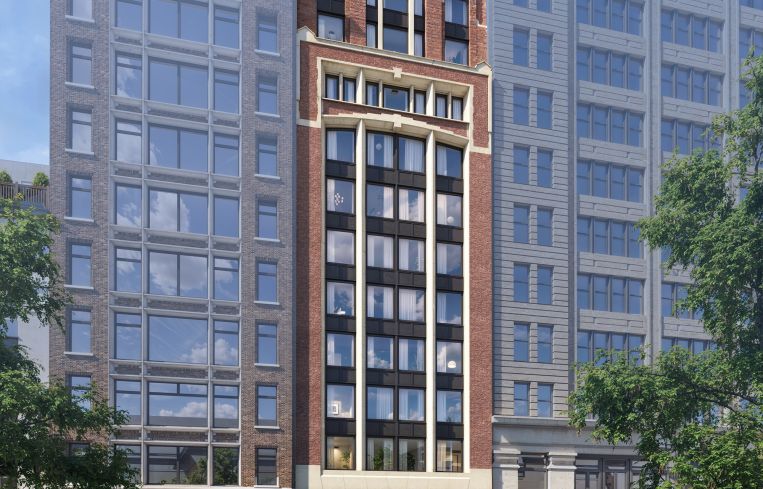 The Armorie is a 20 unit condo building in the Flatiron District.