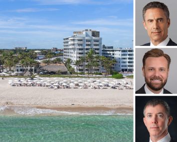 Beachcomber Resort and Villas, Pompano Beach, Fla., and Robert Kaplan, Errol Blumer and Mark Rutherford of Cushman & Wakefield.