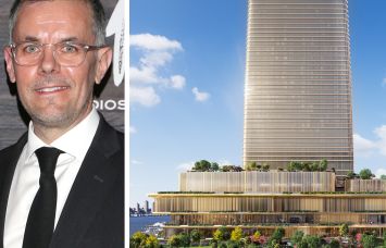 Wynn Resorts CEO Craig Billings and a rendering of the Wynn New York City.