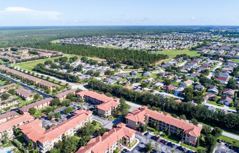 An aerial view of Davenport, Fla.