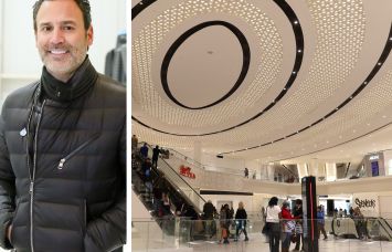 Triple Five Group CEO Don Ghermezian and shopper walking through the American Dream Mall.