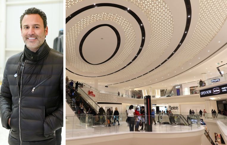 Triple Five Group CEO Don Ghermezian and shopper walking through the American Dream Mall.