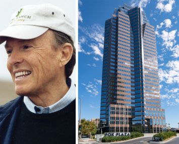 Irvine Company Chairman Donald Bren and 2121 Avenue of the Stars.