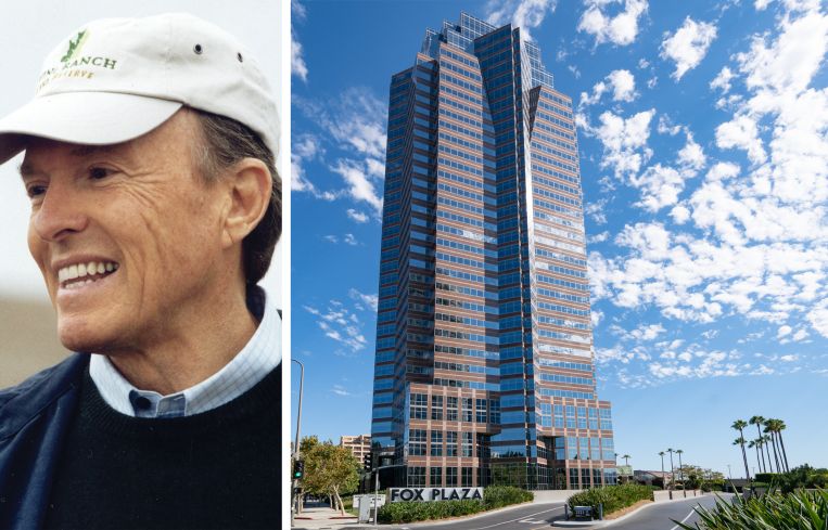 Irvine Company Chairman Donald Bren and 2121 Avenue of the Stars.