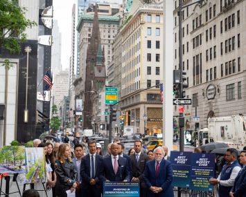 Mayor Eric Adams announces that total investments of over $400 million redesign Fifth Avenue.