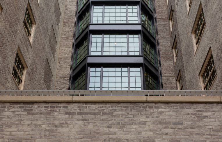 The Katharine's large bay window runs the length of the structure.