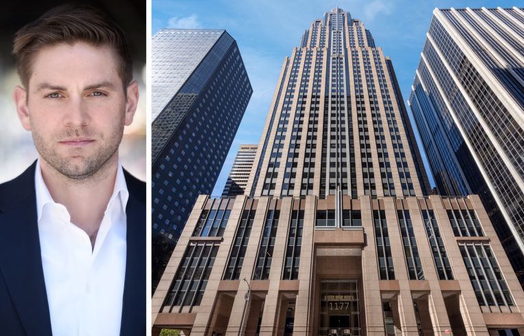 Silverstein Properties' Harlan Strader and 1177 Avenue of the Americas.