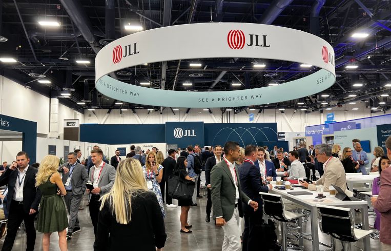 JLL booth at ICSC Las Vegas 2025.