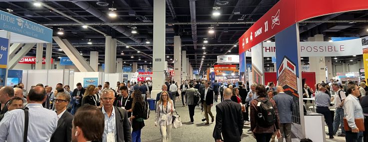ICSC Las Vegas 2025 show floor.