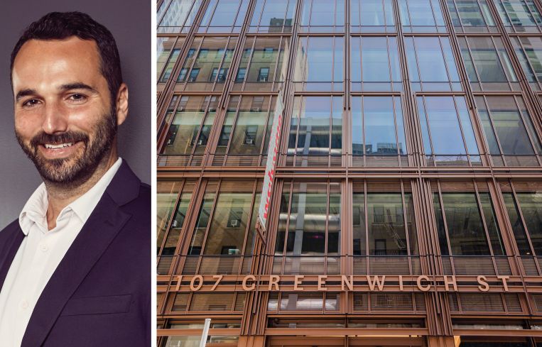 Industrious CEO Jamie Hodari and 107 Greenwich Street.