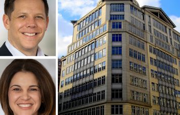 Savills' Jon Glass and Amy Kaufman Brendler, and 600 13th Street NW, Washington, D.C.