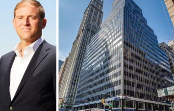 AmTrust RE President Jonathan Bennett and 250 Broadway.