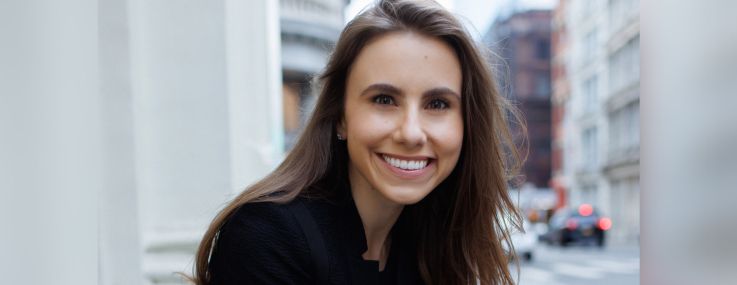 A portrait of Julie Blanc of Rentana.