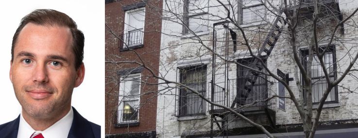 Kevin Bisconti and Stephen Ligambi of Meridian Capital Group and 306 Grand Street, Brooklyn.