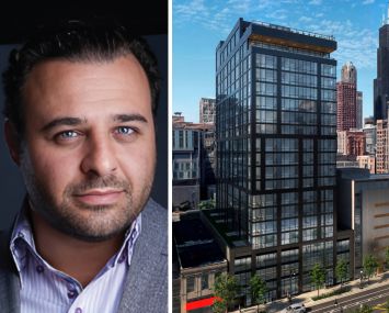 BridgeCity Capital CEO Louis Lebovits and 626 South Wabash Avenue, Chicago.