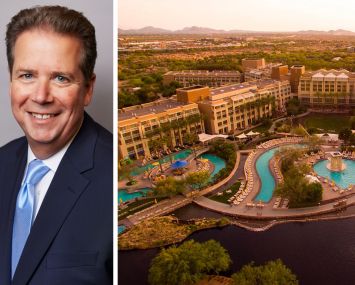 Ryman President and CEO Mark Fioravanti and JW Marriott Desert Ridge in Phoenix.