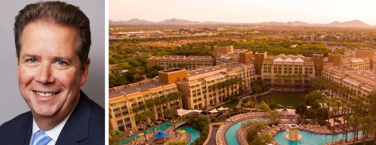 Ryman President and CEO Mark Fioravanti and JW Marriott Desert Ridge in Phoenix.