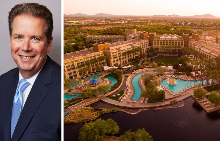 Ryman President and CEO Mark Fioravanti and JW Marriott Desert Ridge in Phoenix.