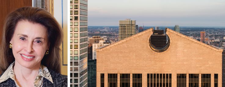 CBRE's Mary Ann Tighe and Howard Fiddle, and 550 Madison Avenue.