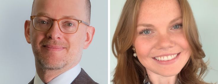 Matthew Klauer and Cassandra Russell of CBRE.