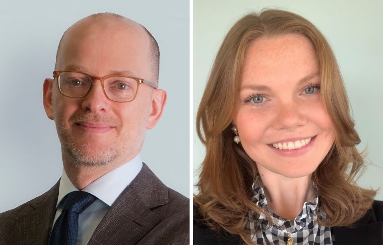 Matthew Klauer and Cassandra Russell of CBRE.