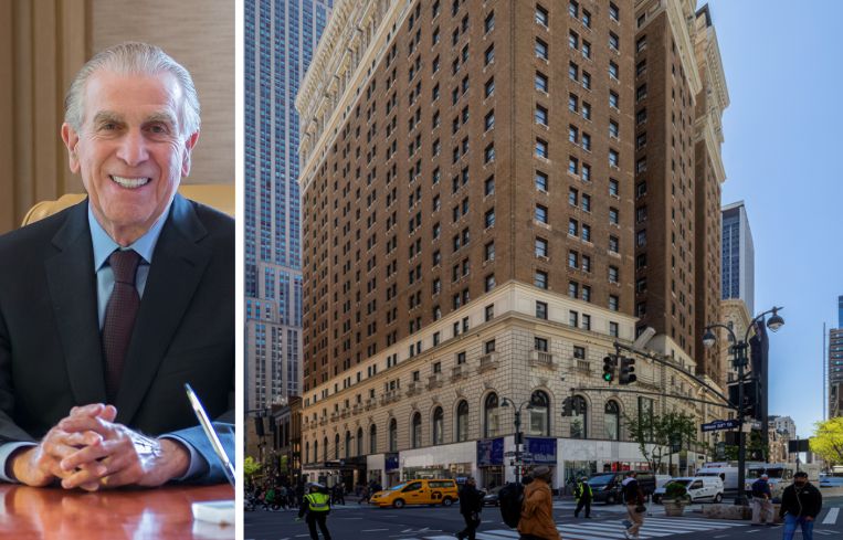 Morris Bailey, chairman of JEMB Realty, and 50 West 34th Street.