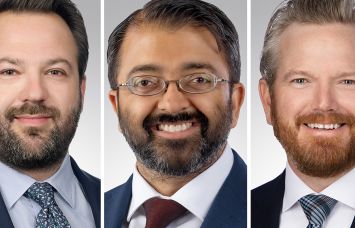 Noam Franklin (from left), Chinmay Bhatt and Cody Kirkpatrick are joining Northmarq.